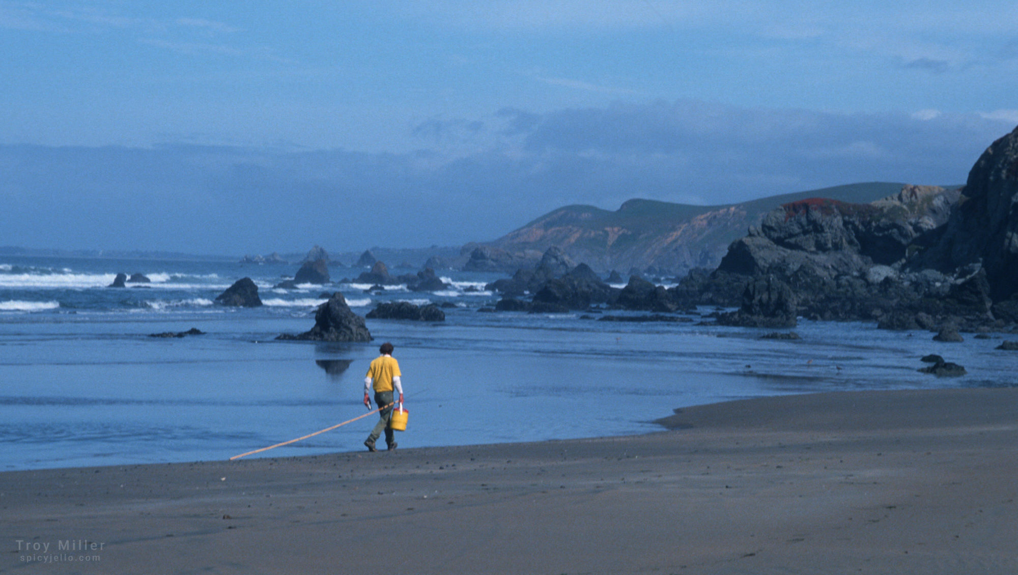 Fisherman on Dillon Beach